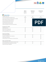 G Suite Plans Comparison PDF