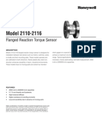 Model 2110-2116: Flanged Reaction Torque Sensor