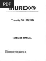 Murex Transtig Dc160i 200i Esab ltn-160 ltn-200 SM | PDF