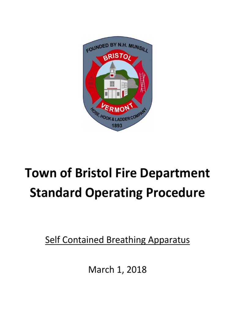 Town of Bristol Fire Department Standard Operating Procedure | PDF | Nature