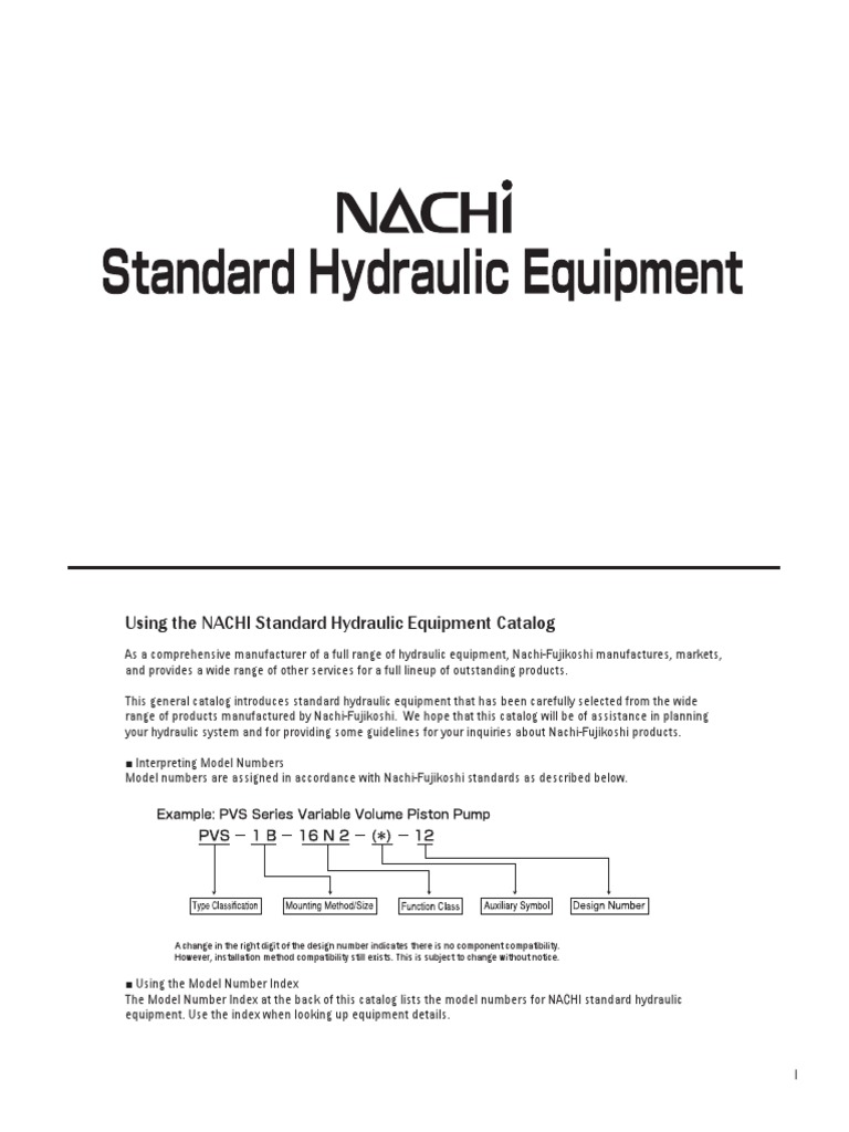 NACHI Full Catalog Small Rev | PDF | Pump | Pipe (Fluid Conveyance)