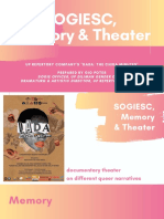 SOGIESC, Memory & Theater - Presentasyon Ni Gio Potes