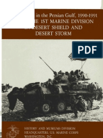 U.S. Marines in The Persian Gulf 19901991 With The 1st Marine Division in Desert Shield and Desert Storm