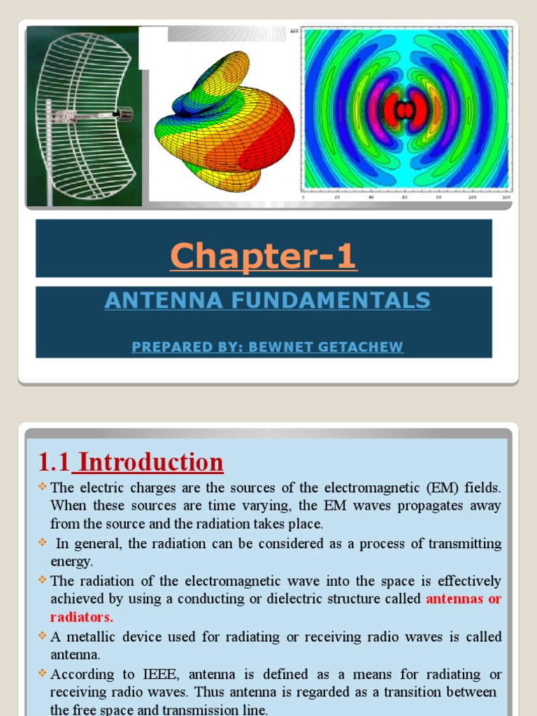 Chapter1 Antenna Fundamentals PDF Antenna (Radio) Force