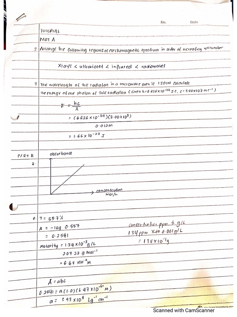 Tutorial 1 Chm 260 Pdf