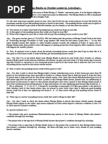 Bhrigu Bindu or Destiny Point in Astrology