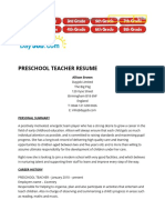 Teacher Resume 01 PDF