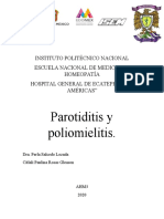 Parotiditis y Poliomielitis