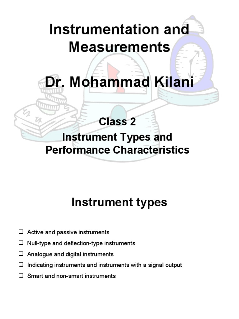 Types of Instrumentation Explained | PDF | Analog To Digital Converter ...