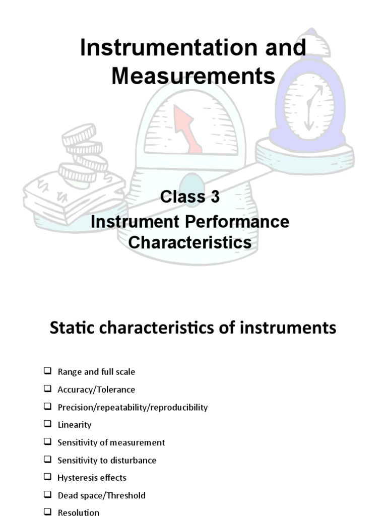 Instrument Performance Characteristics | PDF | Accuracy And Precision ...