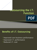 Outsourcing The I.T. Function