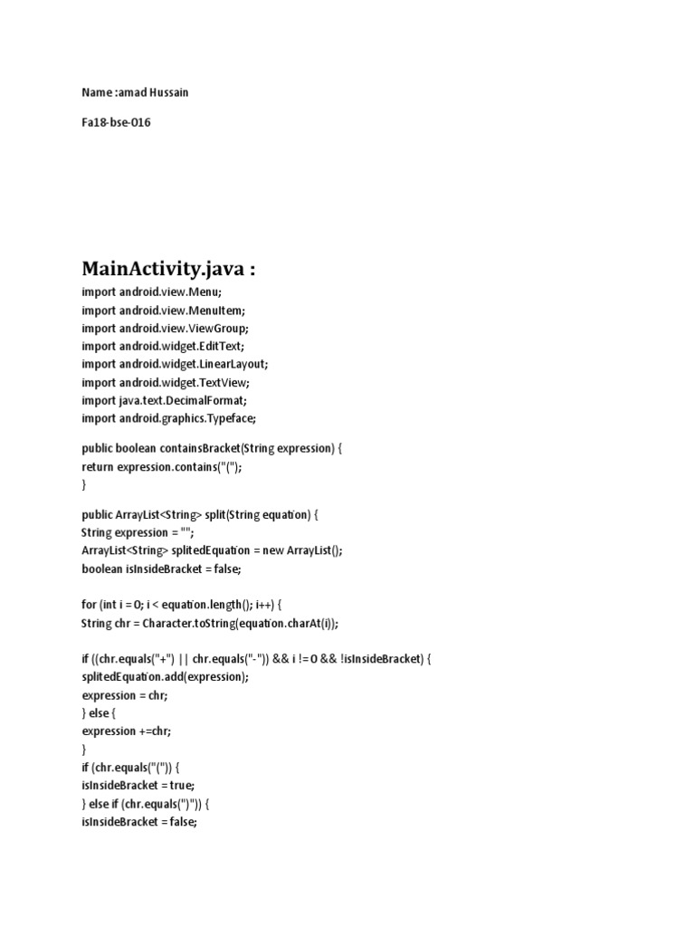 Solving Linear Equations in Java | PDF | Teaching Mathematics ...