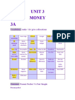 Unit 3 Money: Vocabulary: Make / Do/ Give Collocations