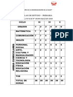 Plan de Estudio Primaria-2020