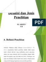 M.ARIFIN - Definisi Penelitian