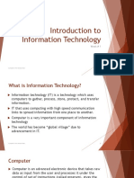 Introduction To Information Technology: Week # 1