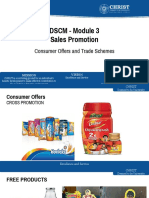 DSCM - Module 3 Sales Promotion