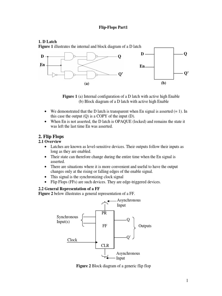 Flip Flops | PDF | Electronics | Digital Electronics