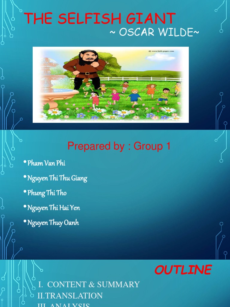 Summary of The Selfish Giant | PDF | The Happy Prince And Other Tales ...