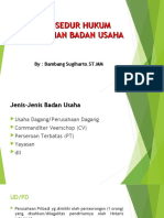 PROSEDUR HUKUM PENDIRIAN BADAN USAHA.ppt