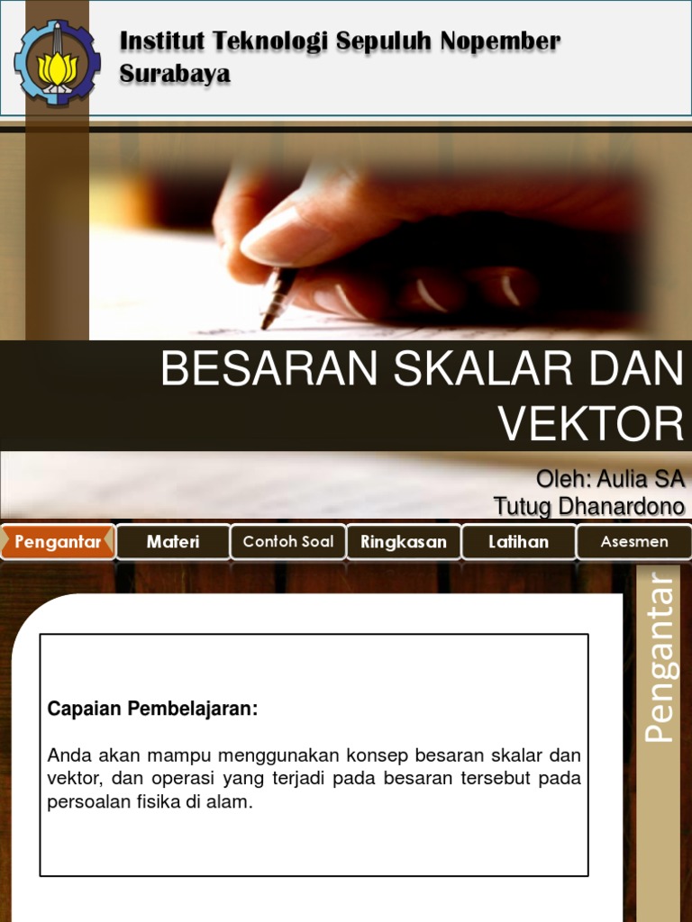 Besaran Skalar dan Vektor dalam Fisika | PDF | Metode & Bahan Ajar