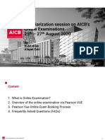 Familiarization of AICB Online Exam - V4 PDF