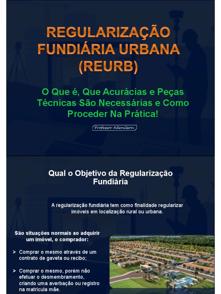 Regularização fundiária urbana: o que é e quais suas etapas? | PDF ...