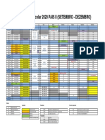 Calendário Pais II (Setembro a Dezembro)