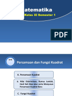 Persamaan Dan Fungsi Kuadrat