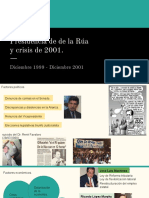 Presidencia de de la Rúa  y crisis de 2001.