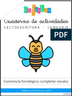 Cuaderno gratis de actividades de lectoescritura