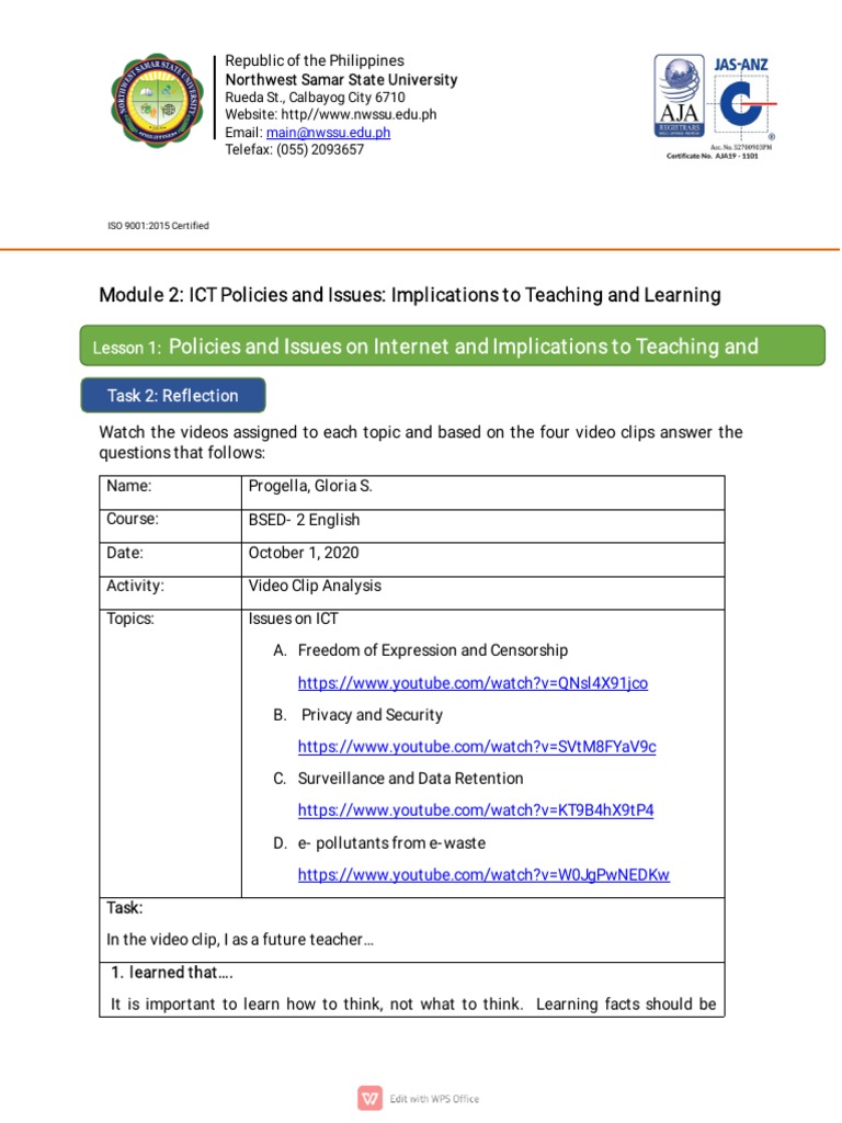ICT Issues for Future Teachers | PDF