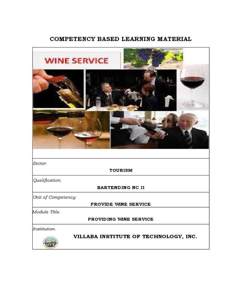 Wine Service Training for Bartending NC II | PDF | Beverages | Business