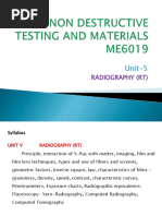 Unit-5: Radiography (RT)