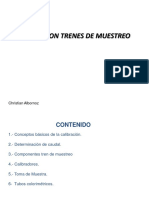 Calibración de trenes de muestreo para contaminantes