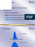 Range, Variance & Standard Deviation: Some Notes