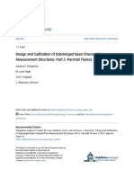 Design and Calibration of Submerged Open Channel Flow Measurement