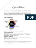 Advantages of Energy Efficiency