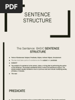 Sentence Structure