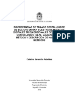 Discrepancias de tamaño dental (índice de bolton) en una muestra de modelos digitales tridimensionales de pacientes con oclusión ideal; validación del método y descripción de hallazgos métricos-Catalina Jaramillo Arbeláez.pdf