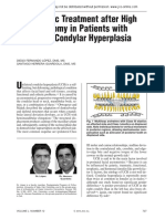 Orthodontic Treatmentafter High Condylectomyin Patientswith Unilateral Condylar Hyperplasia