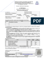 Formatos de Solicitud para Matricula de Observados 2020-2