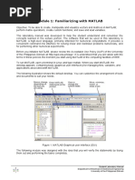 Module 1: Familiarizing With MATLAB