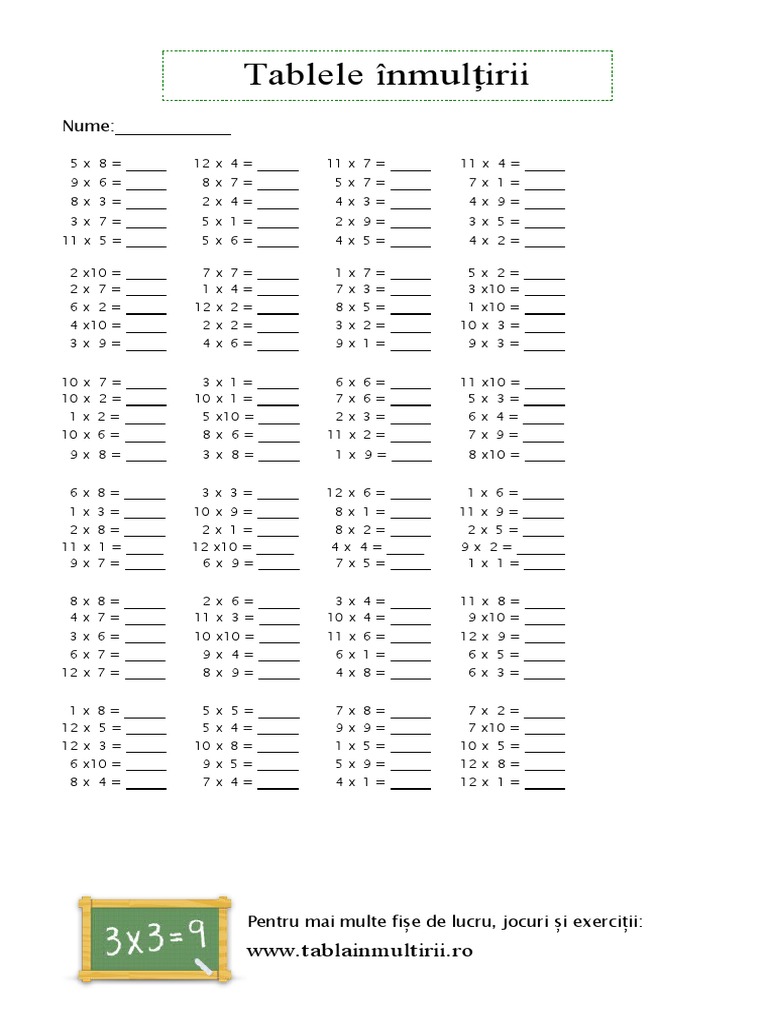 Inmultiri | PDF