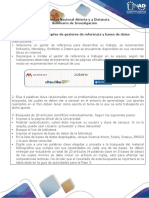 Paso a paso empleo de gestores de referencia y bases de datos