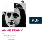 ANNE FRANK DIARY INSPIRATION