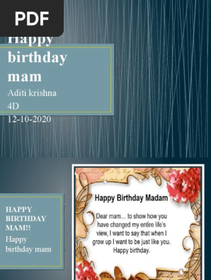 Happy birthday Shyla mam