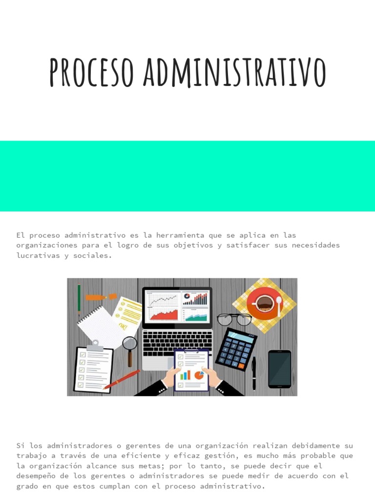 Proceso Administrativo PDF Planificación Conceptos psicologicos