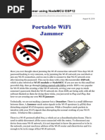 DIY Wi-Fi Jammer Using NodeMCU ESP12 PDF