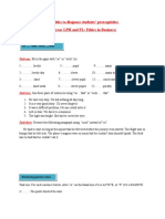 Activities To Diagnose Students' Prerequisits-3rd Y